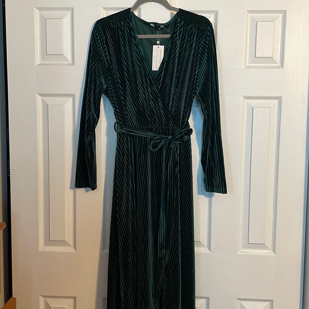 Velvet Ribbed Long Sleeve dress